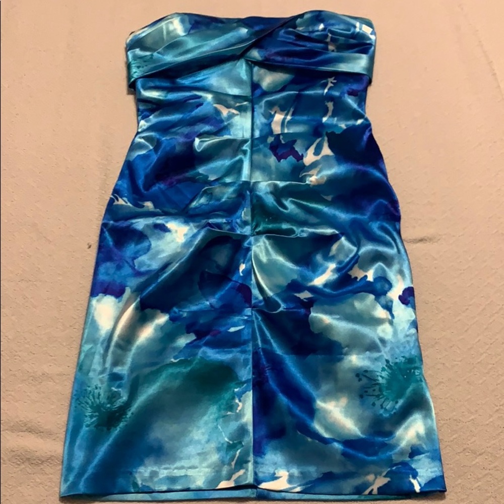 Strapless flower dress